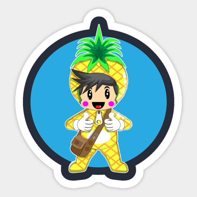 pineapple cartoon Sticker by wari93